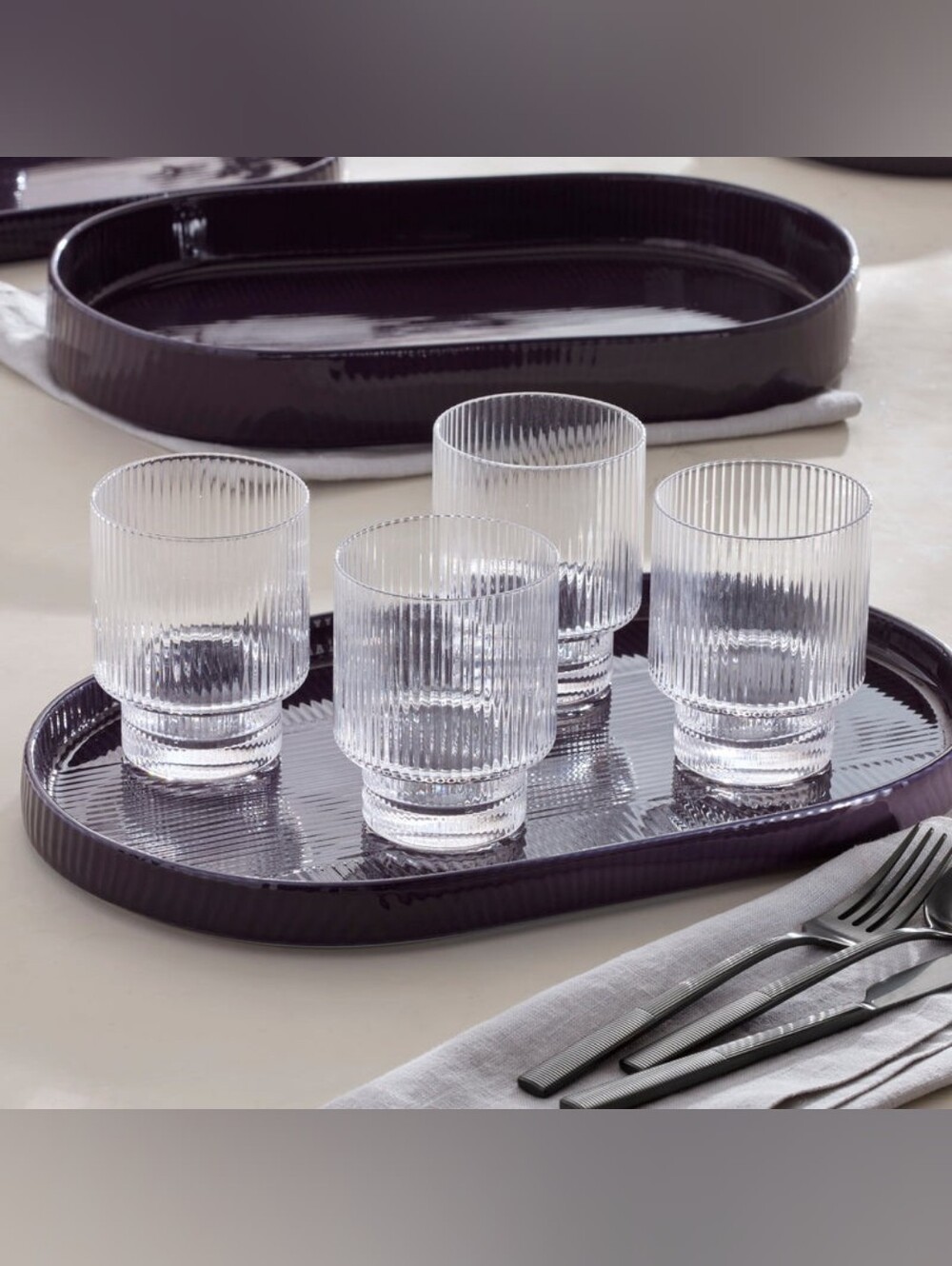 LenoxLenox Modulus Tumblers, Set of 4 - 11.5oz Set of 4 - Clear
